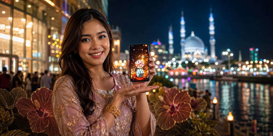 Pengguna di Selangor memainkan permainan dadu kasino sambil menggunakan bonus selamat datang melalui telefon pintar